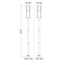 Z-Lite Luca Outdoor Post Mounted Fixture, 1-Light, 9 In.W x 95.5 In.H, Black/Etched 517PHM-567P-BK-LED - alternate 4